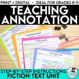 Annotating Fiction: A lesson on how to close read and anno