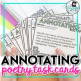 Annotating Poetry Task Cards (works with any poem)