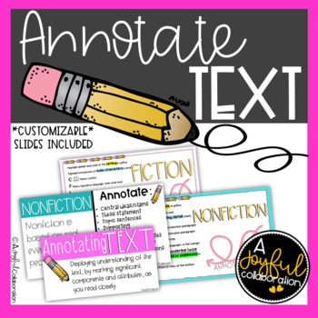 Preview of Annotating Text Fiction and Nonfiction