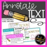 Annotating Text Fiction and Nonfiction