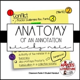 BTS Annotating Text Sticky Notes Anchor Poster & Handout: 