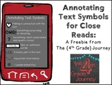 Annotating Text Symbols Cell Phones {FREEBIE}