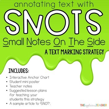 Preview of Annotating Text Using SNOTS