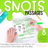 Annotating Text Using SNOTS Passages