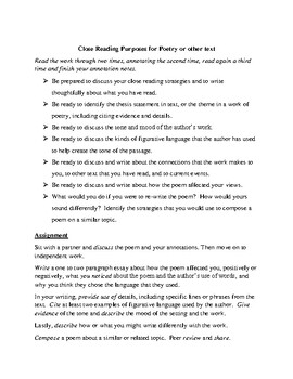 Annotating Text for Grades 9-10 Lesson Plan and Power Point | TpT