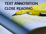 Annotating When You Read:  Close 5 Reading Strategy Power Point