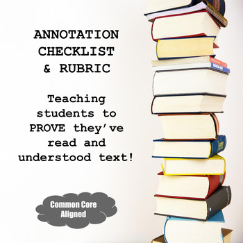 Preview of Annotation Checklist & Rubric: Cross-Curriculum Usage
