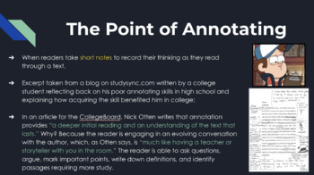 Preview of Annotation Expectations, Rubric, and Examples