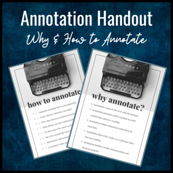 Preview of Annotation Handout
