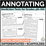 Annotating Text Anchor Chart Annotating Practice Passages 