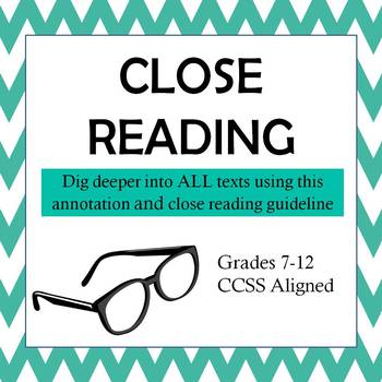 Preview of Annotation and Close Reading Guide