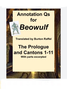 Annotation pages for Beowulf Prologue Canto 13