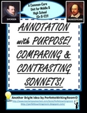 Annotation w Purpose; Comparing/Contrasting Sonnets, Gr 6-