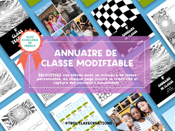 Preview of Annuaire de classe modifiable