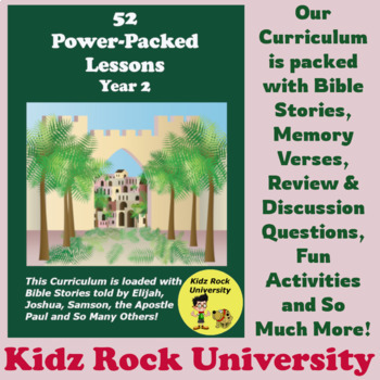 Preview of Annual Children's Bible Curriculum from Kidz Rock University – Year 2
