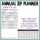 Annual IEP Timeline Planner