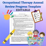 Annual Review Sample Occupational Therapy Progress Outline