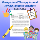 Annual Review Sample Occupational Therapy Progress Writeup