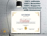Student of The Year Certificate | Annual Student Excellenc