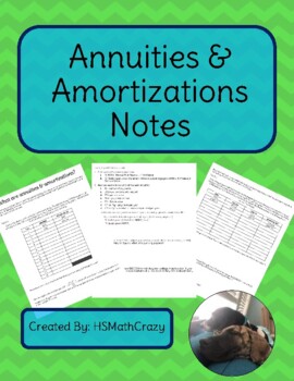 Preview of Annuities & Amortizations Notes