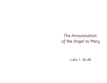 Preview of CGS Infancy Narratives Annunciation Scripture Booklet