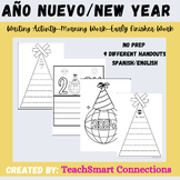 Año Nuevo/New Year Writing Activity/Coloring pages-Spanish