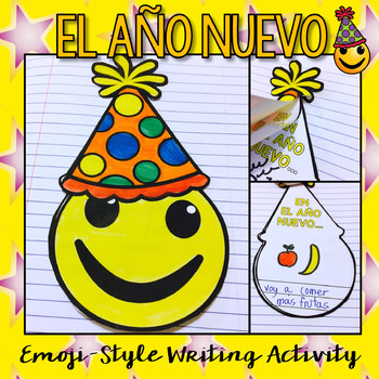 Preview of Año Nuevo Writing Activity {Emoji-Style}