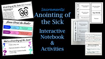 Preview of Anointing of the Sick Interactive Notebook and Activities