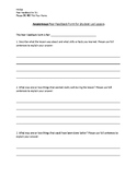 Anonymous Feedback Form For Student Led Lesson.