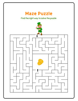 Preview of Another Free Pot of Gold Maze: St. Patrick's Day Fun
