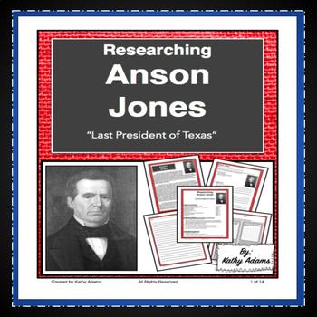 Preview of Anson Jones Research Project