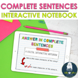 Answer In A Complete Sentence Activities