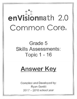envision math grade 5 answer key pdf homework
