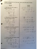 Answer Key - Solving Equations Review Packet (page 3)