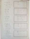 Answer Key - Solving Two-Step Equations - Day 2 (page 2)
