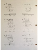 Answer Key - Solving and Graphing Two-Step Inequalities (page 2)