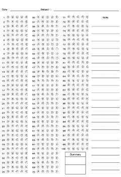 Preview of Answer sheet