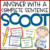 Answer with a Complete Sentence SCOOT Writing Game