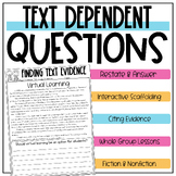 Answering Text Dependent Questions