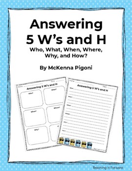 Preview of Answering Questions: Who, What, When, Where, Why and How?