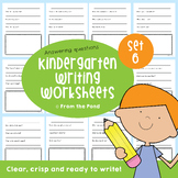 Answering Questions Writing Worksheets Pack for Kindergarten