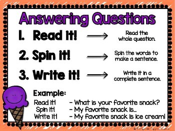 Restate the Question Practice | 5 Day Unit by The Sprinkle Topped Teacher