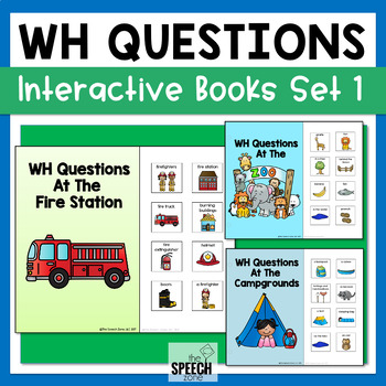 Preview of Answering WH Questions Books - Set 1