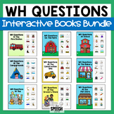Answering WH Questions Interactive Books Bundle