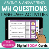 Answering WH Questions Language Development Tasks BOOM CAR