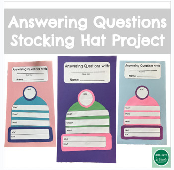 Preview of Answering WH Questions - Winter Stocking Hat Project