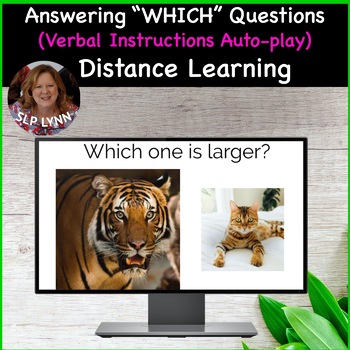 Preview of Answering "WHICH" Questions - Verbal Instructions Auto Play - Speech Teletherapy