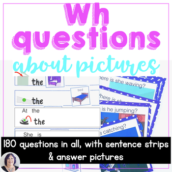 Preview of Answering Wh Questions About Pictures for Speech Therapy Autism