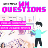 Answering Wh Questions Activity with Visuals