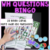Answering Wh Questions Bingo for Speech Therapy or Autism